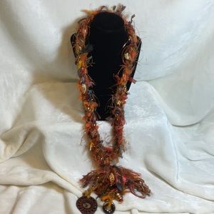 Custom made multi colored art necklace